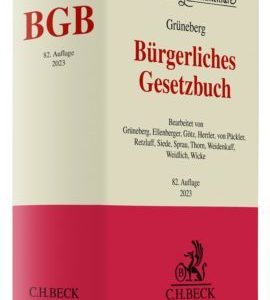 Grüneberg; Bürgerliches Gesetzbuch: BGB